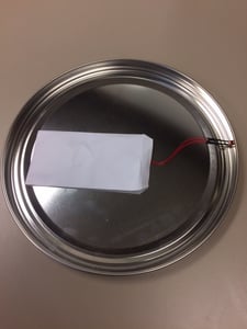 Sound chip inside of tin lid